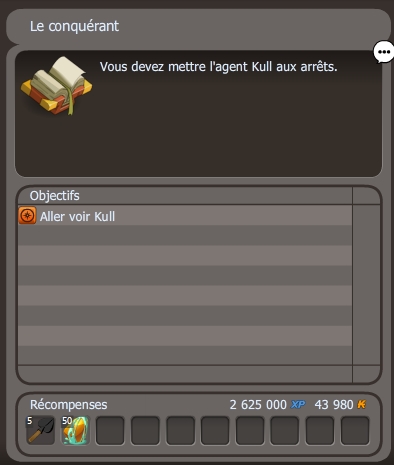 quête Le conquérant dofus