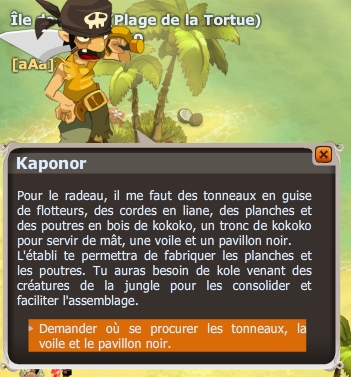 quete Le radeau ivre dofus