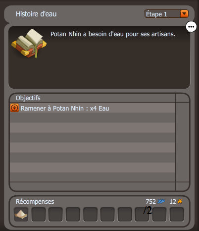 Histoire d'eau dofus