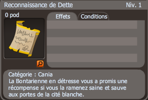 reconnaissance de dette dofus