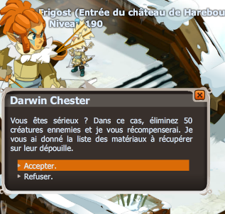 quête Le cinquième élément dofus