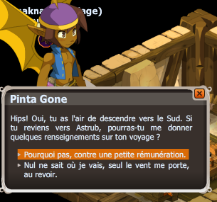 quete Pinta Gone veut se remplir de bière Bwork dofus