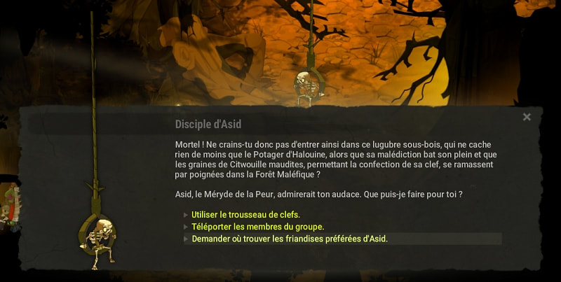 quête Des bonbons ou un sort dofus