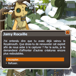 quete L'arène et le roi dofus