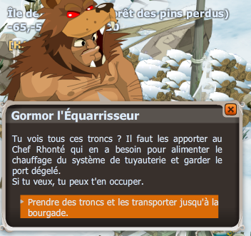 quête Faire le tas de pin dofus