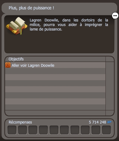 quête Plus plus de puissance dofus