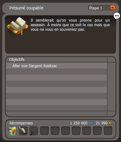 Présumé coupable dofus