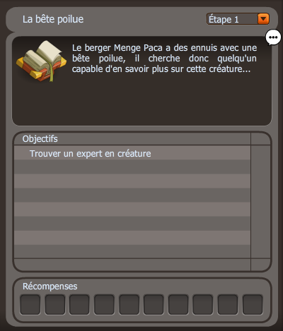 quete Un ours dans la bouftonerie dofus