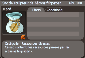 sac de sculpteur de bâtons frigostien