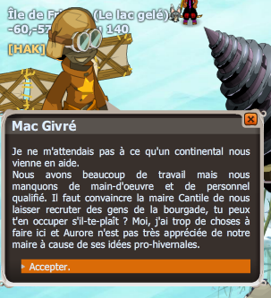 quête La fonte des glaces dofus