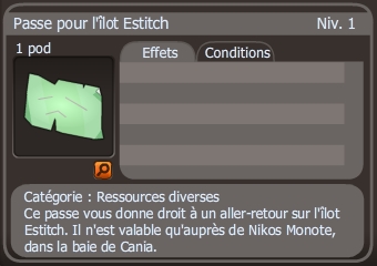 passe pour l'îlot estitch