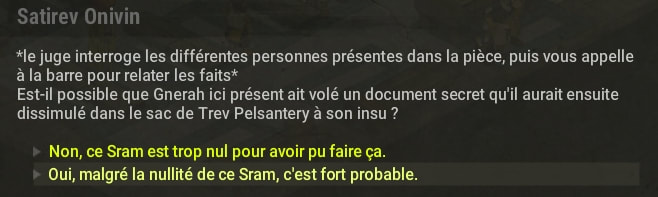 quête Sram d'Égoutant dofus