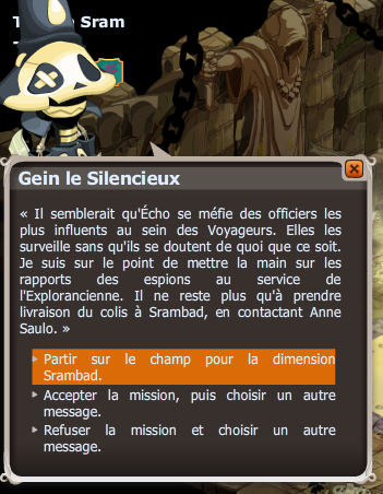 S'emparer des commandes dofus veilleur