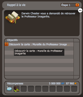 quete Rappel à la vie dofus