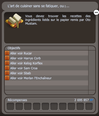 quête Histoires de salaces dofus