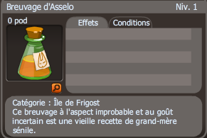 breuvage d'asselo dofus