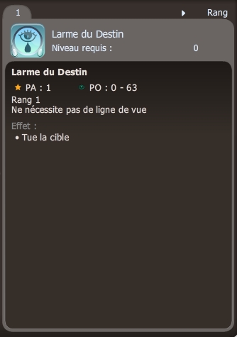 larme du destin