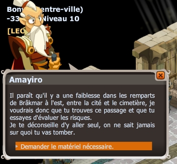 Mission de reconnaissance au cimetière dofus