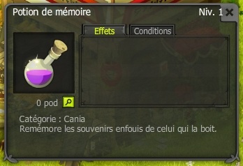 potion de mémoire