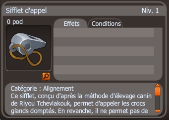 sifflet d'appel