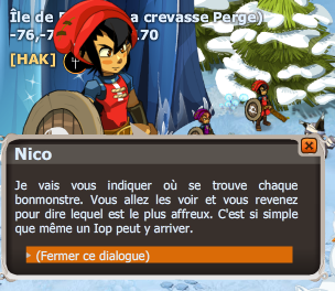 quête Bonmonstres de neige dofus