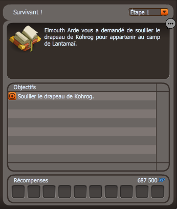 quete Survivant ! dofus