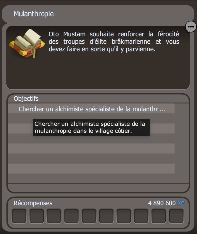 quete Mulanthropie dofus