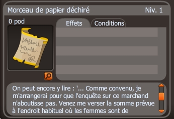 morceau de papier déchiré