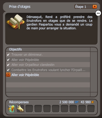 Prise d'otages dofus