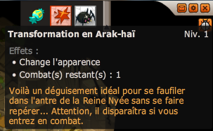 transformation en arak-haï