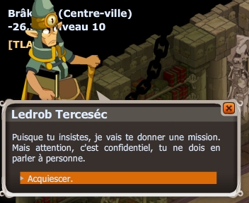 quête Apprentissage : Espion Sombre dofus