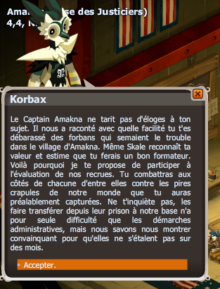 quete Stage de combat improvisé dofus