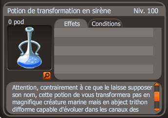 potion de transformation en sirène