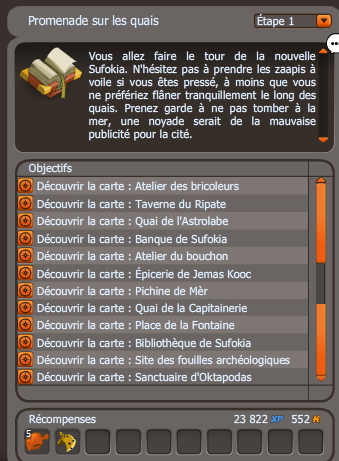 quete Promenade sur les quais dofus