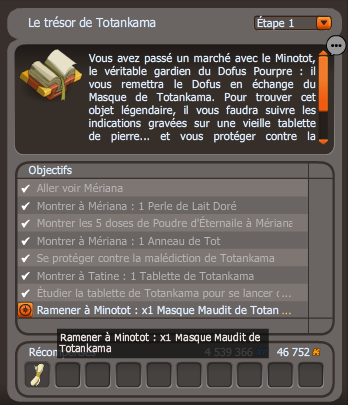 Le trésor de Totankama