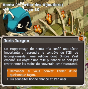 quête L'ombre et la proie dofus