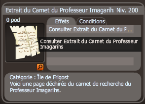 extrait du carnet du professeur imagarihs