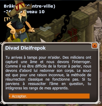 quete Apprentissage : Apprenti Sombre dofus