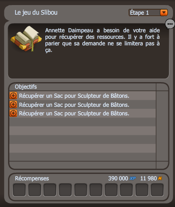 Le jeu du Slibou dofus