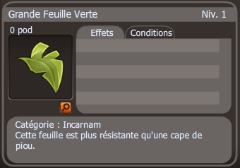 Grande Feuille Verte Dofus