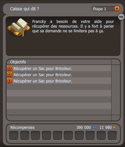 quete Caisse qui dit dofus