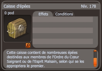 caisse d'épées