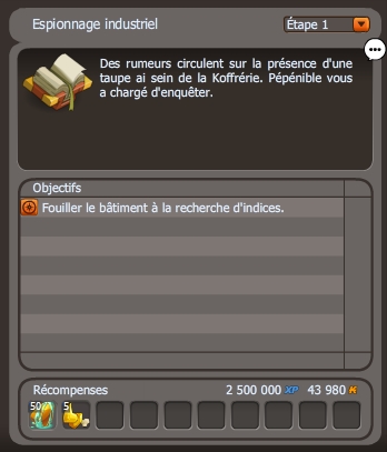 Espionnage industriel dofus