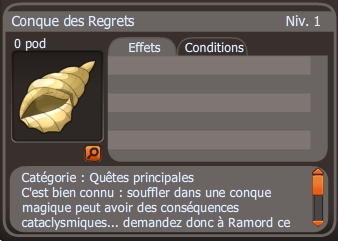 conque de regrets