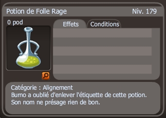 potion de folle rage