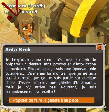 quête La galette secrète dofus