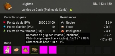 carcasse de gliglitch intacte