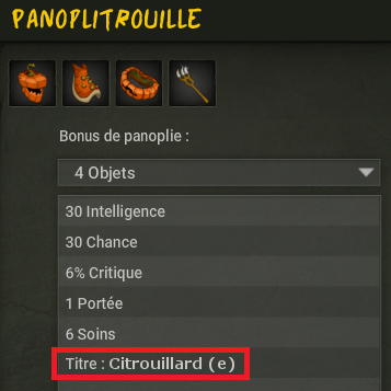 titre citrouillard halouine dofus